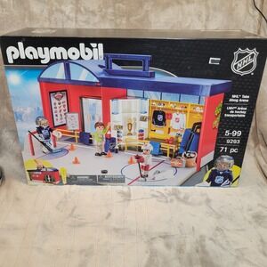 Playmobil NHL Take Along Arena Kids Playset 9293 Multicolor 71pc Set